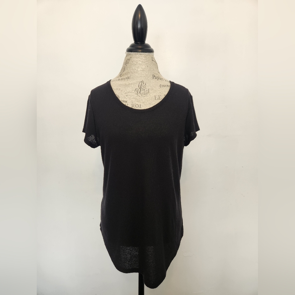 Women's Simply Vera Whang Black Shirt Size Large